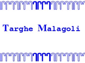 Targhe Malagoli